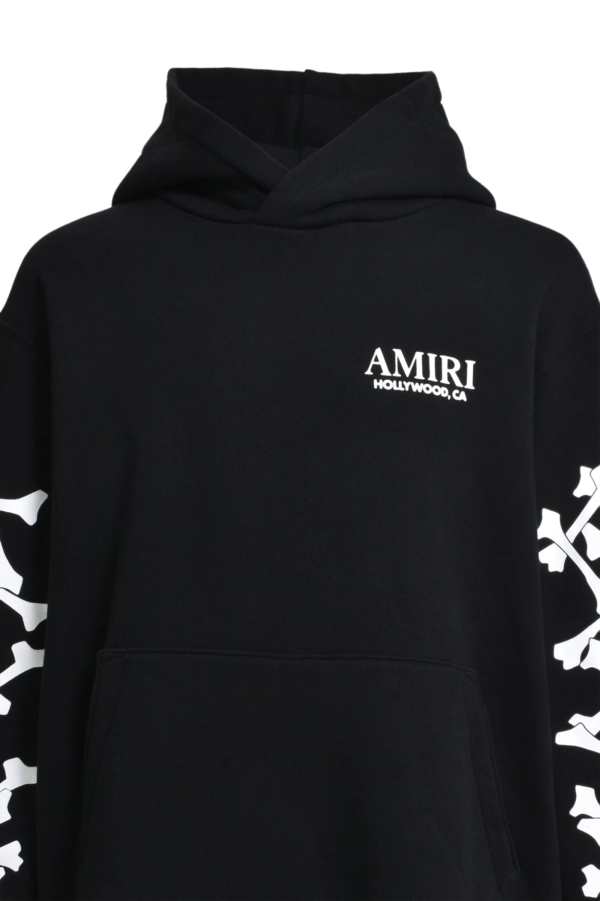 Amiri Men's Bones Stacked Hoodie Black