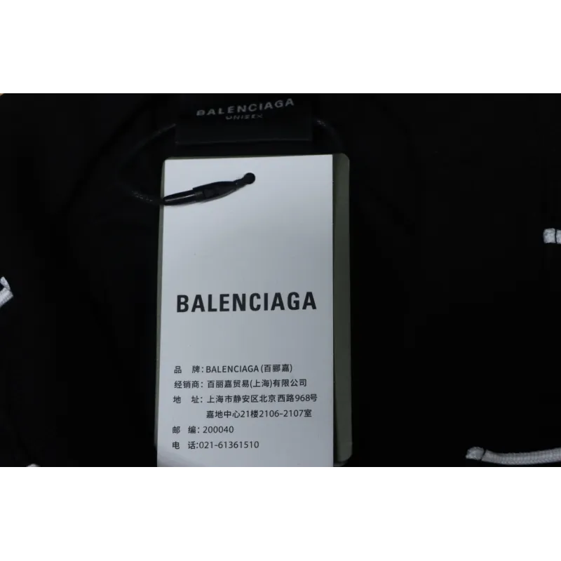 Balenciaga Lion Crest Soccer T-Shirt Black