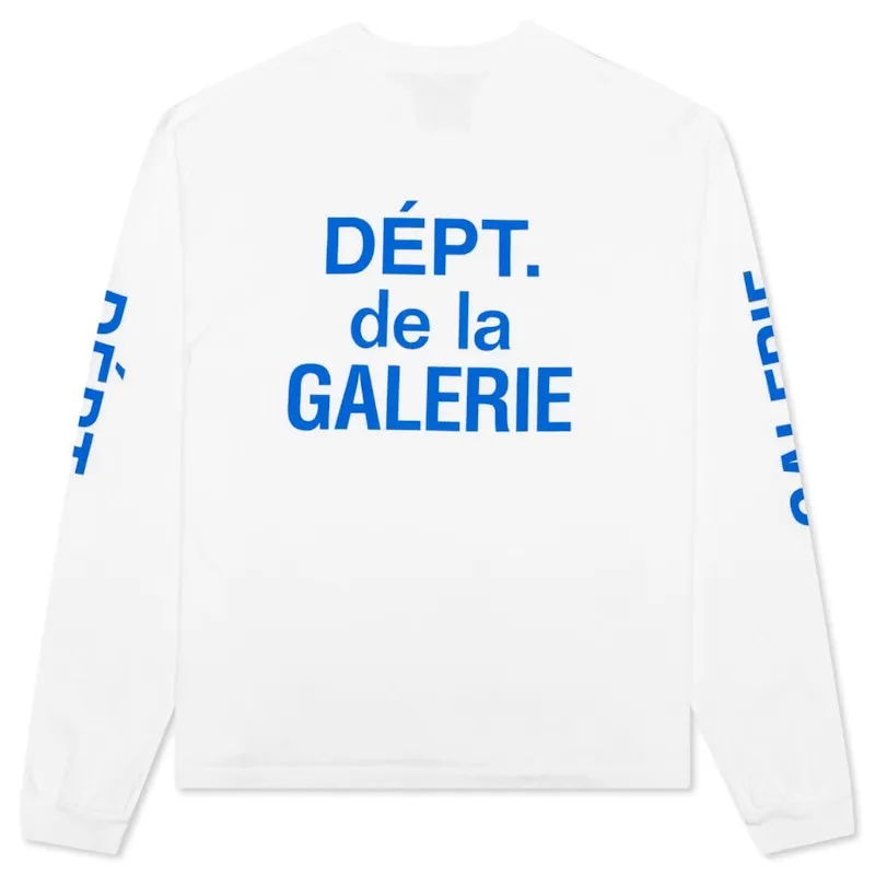 Gallery Dept. French Collector L/S Tee White Blue