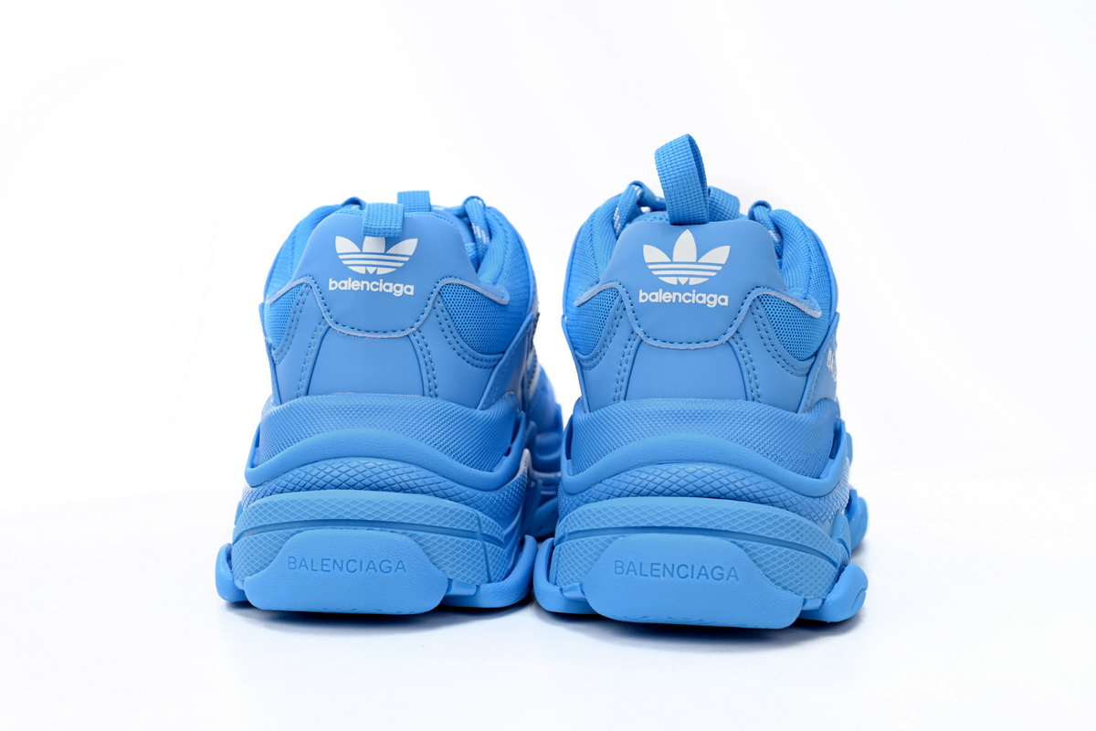 Pkstockx Adidas x Balenciaga Triple S Blue And White Bars