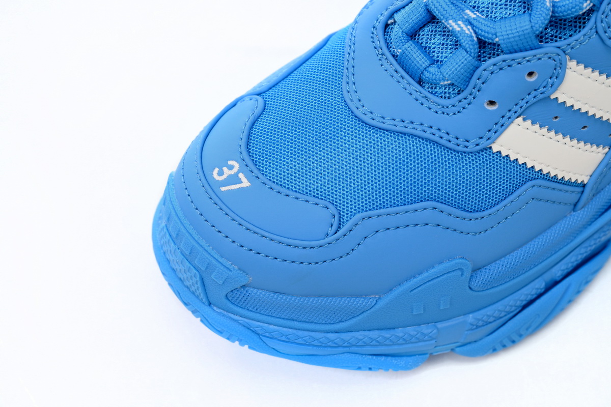 Pkstockx Adidas x Balenciaga Triple S Blue And White Bars
