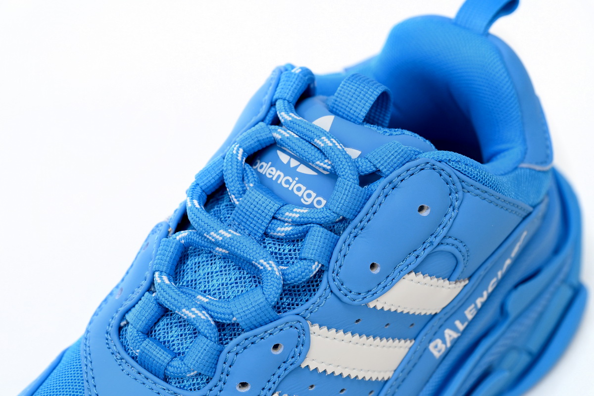 Pkstockx Adidas x Balenciaga Triple S Blue And White Bars