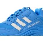 Pkstockx Adidas x Balenciaga Triple S Blue And White Bars