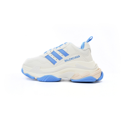 Pkstockx Adidas x Balenciaga Triple S White/Blue 01