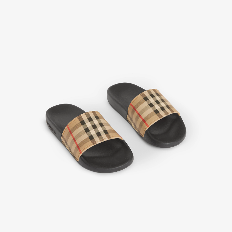 Burberry Vintage Check Slides Archive beige
