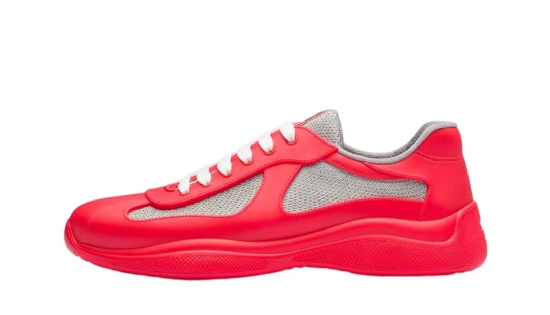 Prada America's Cup Low Top Sneaker Red
