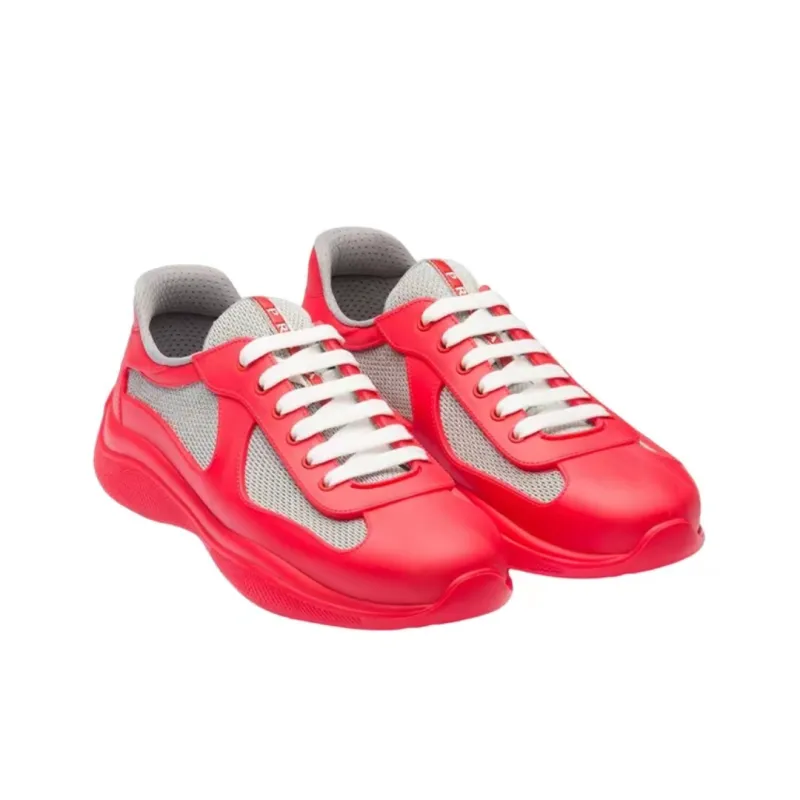 Prada America's Cup Low Top Sneaker Red