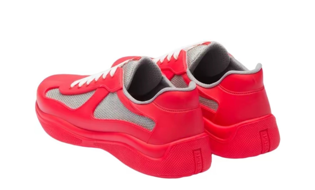 Prada America's Cup Low Top Sneaker Red