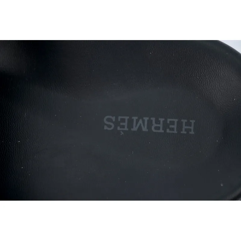 Hermes Flat Slippers Blue