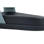 Hermes Flat Slippers Blue