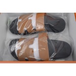 Hermes Flat Flip Flops Brown