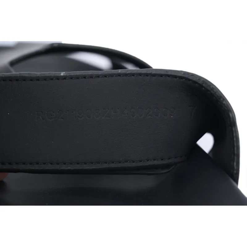 Hermes Flat Slippers Black