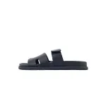 Hermes Flat Slippers Black
