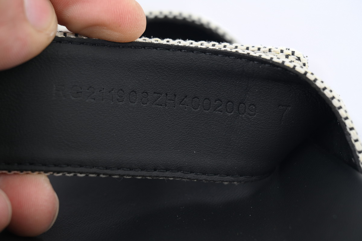 Hermes Flat Slippers Dark Gray