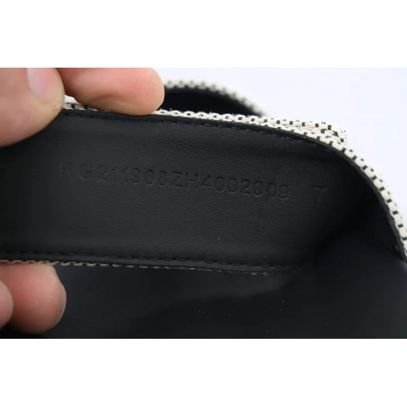 Hermes Flat Slippers Dark Gray