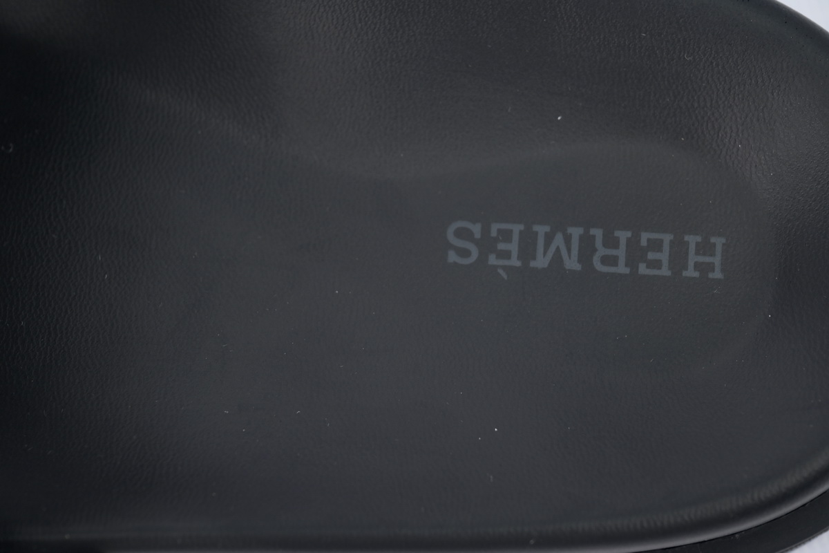 Hermes Flat Slippers White