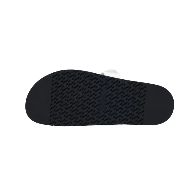 Hermes Flat Slippers White