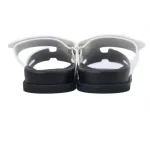 Hermes Flat Slippers White