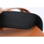 Hermes Khaki Black flip flops