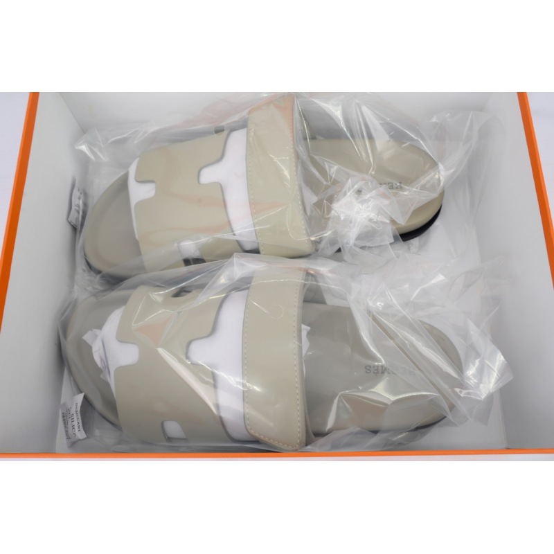 Hermes Khaki flip flops