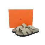 Hermes Khaki flip flops
