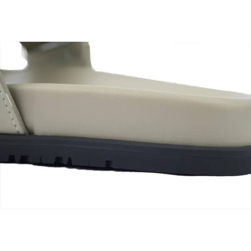 Hermes Khaki flip flops