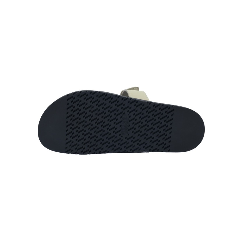Hermes Khaki flip flops
