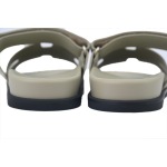 Hermes Khaki flip flops