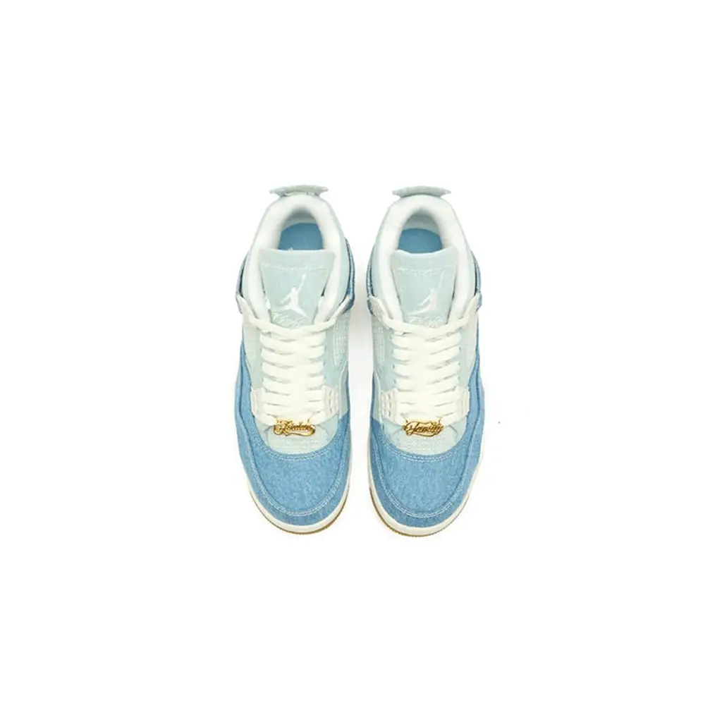 PK God Batch Air Jordan 4 Denim Worn Blue