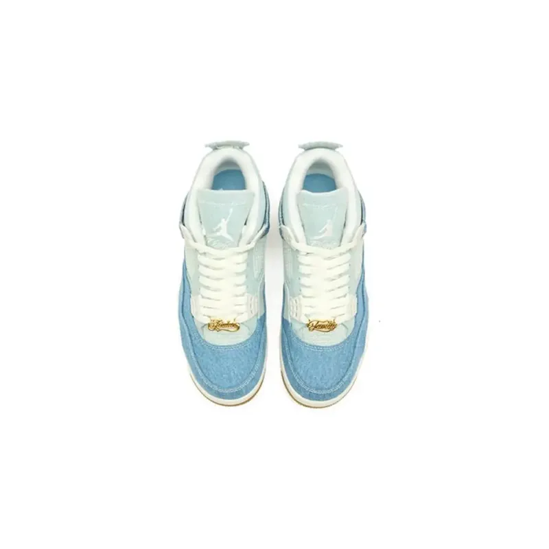 PK God Batch Air Jordan 4 Denim Worn Blue
