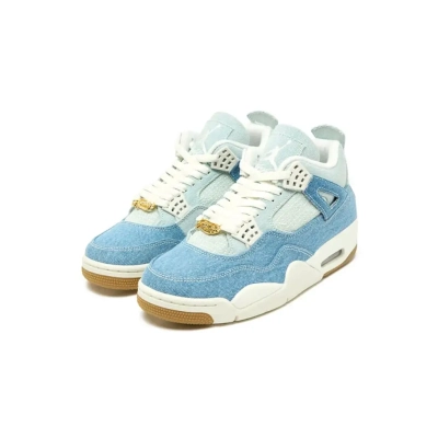 PK God Batch Air Jordan 4 Denim Worn Blue 02