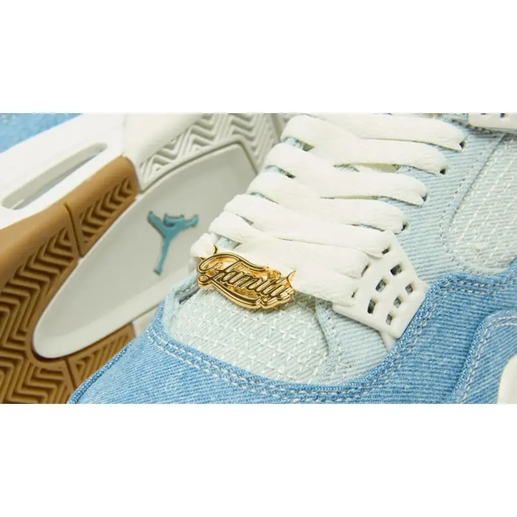 PK God Batch Air Jordan 4 Denim Worn Blue