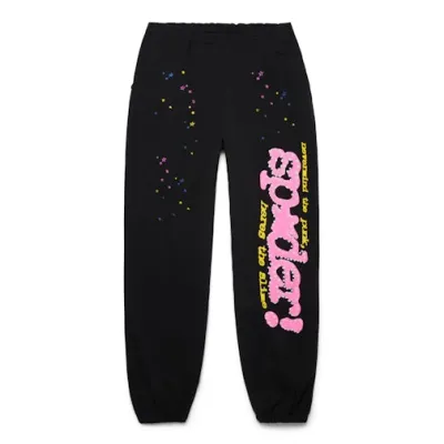 Sp5der P*NK V2 Sweatpant Black 01