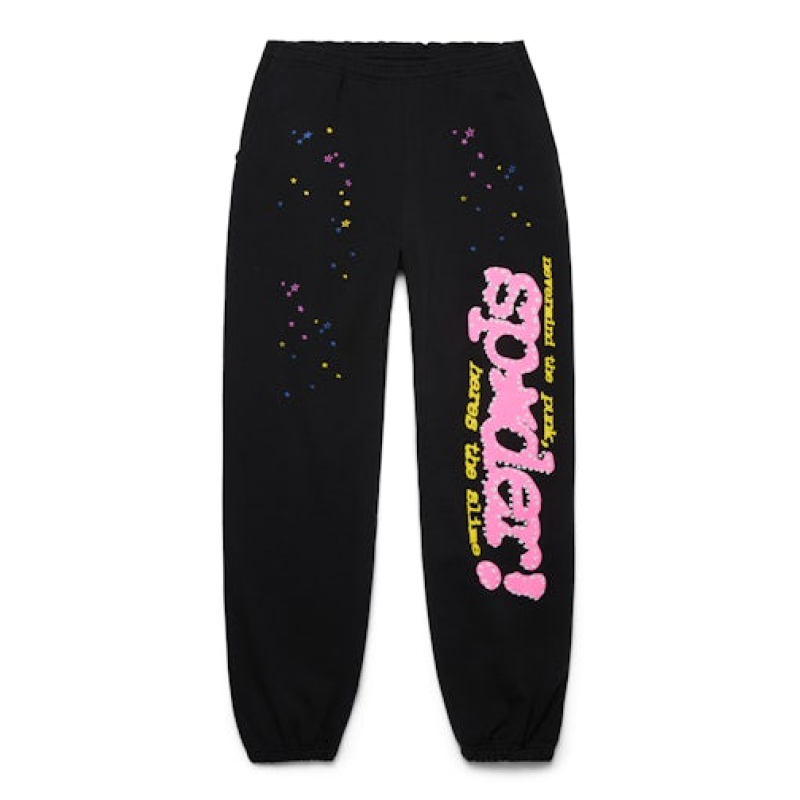 Sp5der P*NK V2 Sweatpant Black