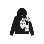 Denim Tears Big Cotton Wreath Sweatshirt Black