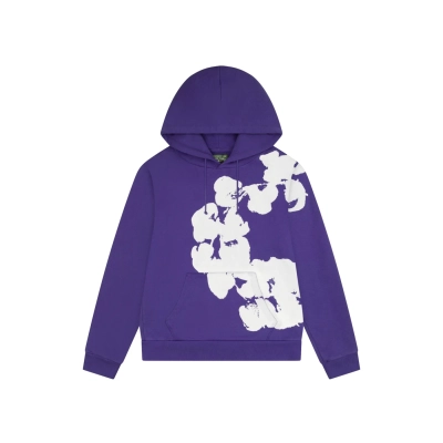 Denim Tears Big Cotton Wreath Sweatshirt Purple 01