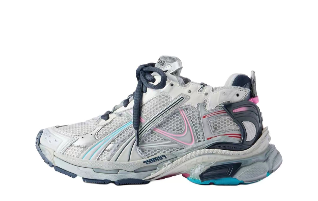 PK God Batch Balenciaga Runner Grey pink blue
