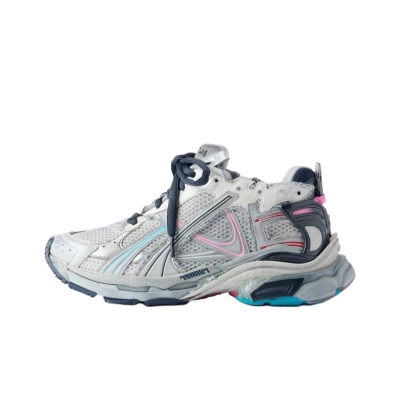 PK God Batch Balenciaga Runner Grey pink blue 01