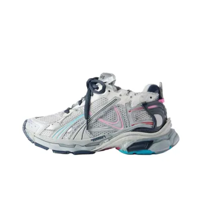 PK God Batch Balenciaga Runner Grey pink blue 01