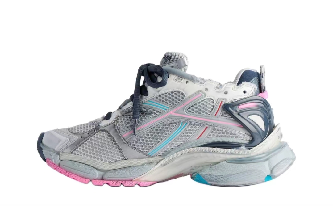 PK God Batch Balenciaga Runner Grey pink blue