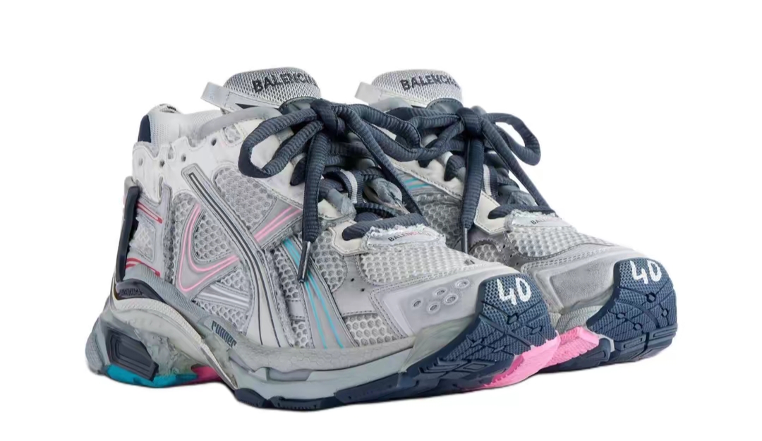 PK God Batch Balenciaga Runner Grey pink blue