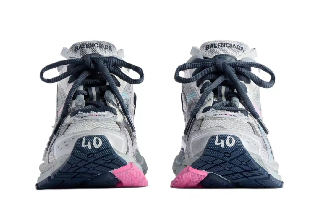 PK God Batch Balenciaga Runner Grey pink blue