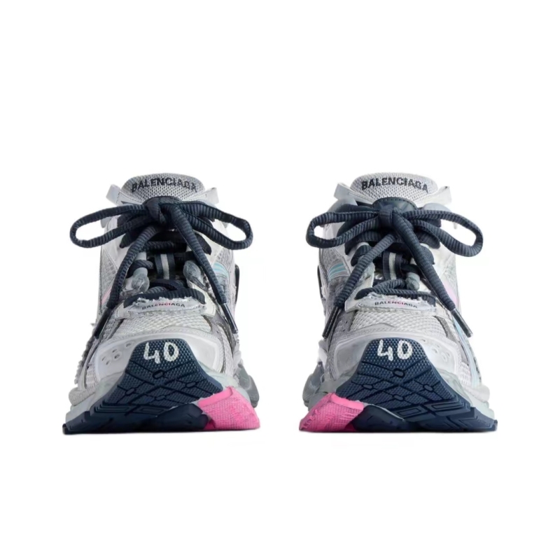 PK God Batch Balenciaga Runner Grey pink blue