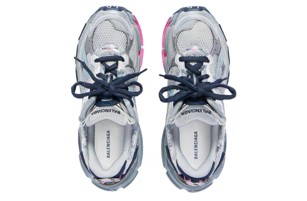 PK God Batch Balenciaga Runner Grey pink blue