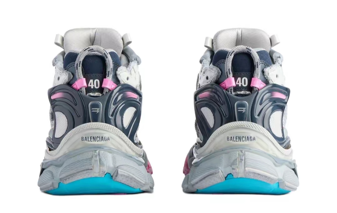 PK God Batch Balenciaga Runner Grey pink blue