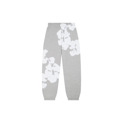 Denim Tears Big Cotton Wreath Sweatpants Grey 02
