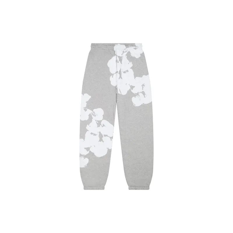 Denim Tears Big Cotton Wreath Sweatpants Grey