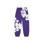 Denim Tears Big Cotton Wreath Sweatpants Purple
