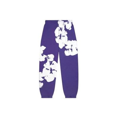 Denim Tears Big Cotton Wreath Sweatpants Purple 02