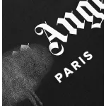 Palm Angels Paris Sprayed Logo T-Shirt 'Black/Black'